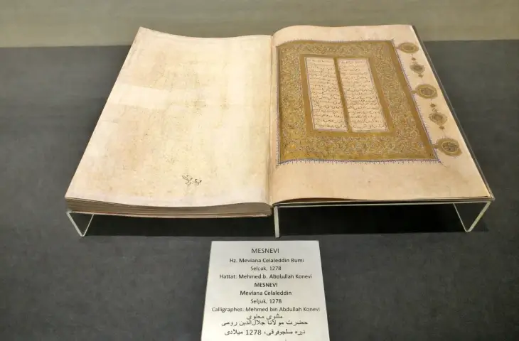 Mevlâna Celâleddîn-i Rûmî Mesnevî yazması